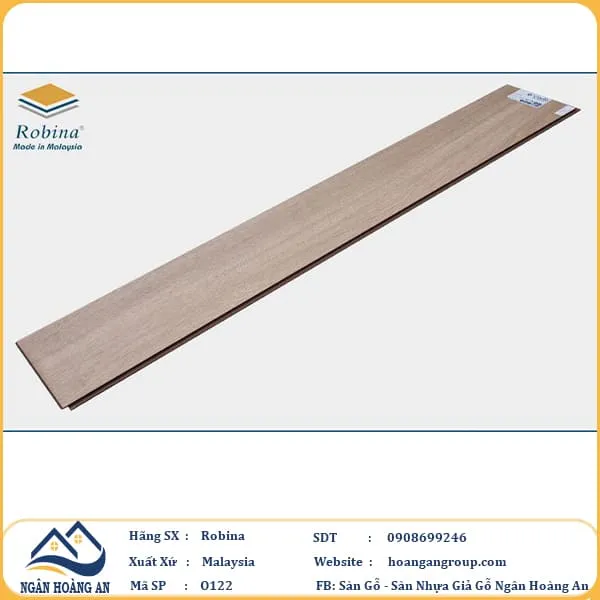 Sàn Gỗ Công Nghiệp Robina O122 8mm Bản Lớn